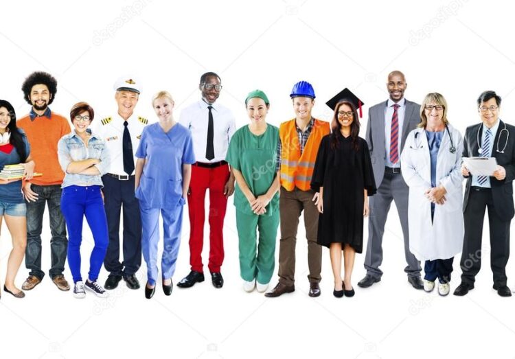 Diversity People with Various Professional Occupations